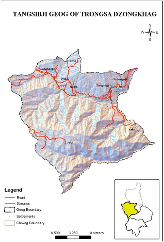 tangsibjee-gewog-map